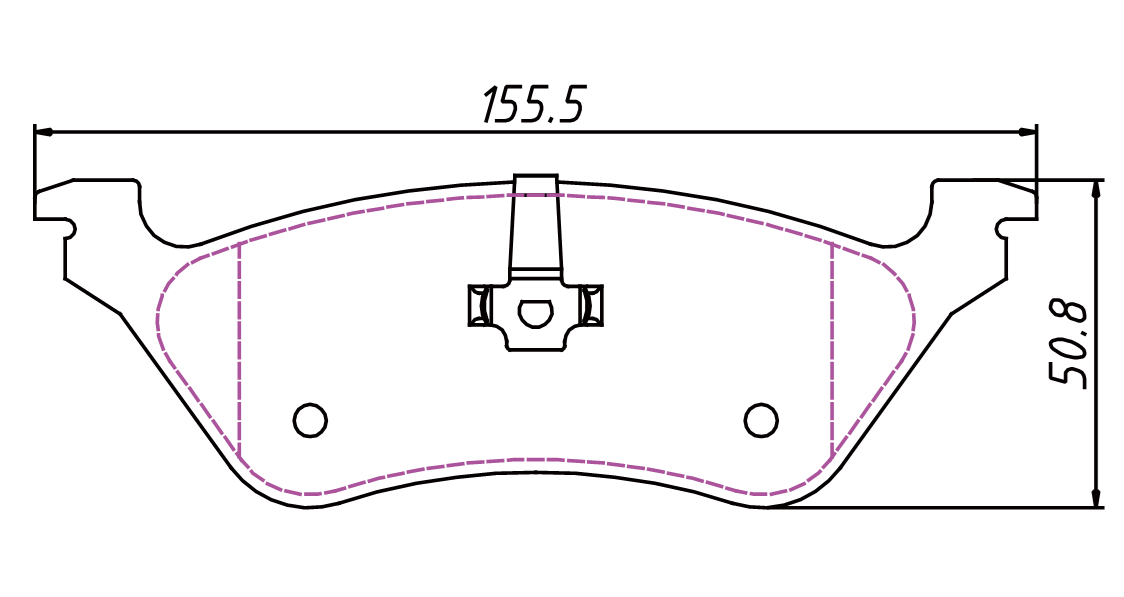 brake pad D858 for CHRYSLER Town & Country 2001-2007 DODGE Caravan Rear