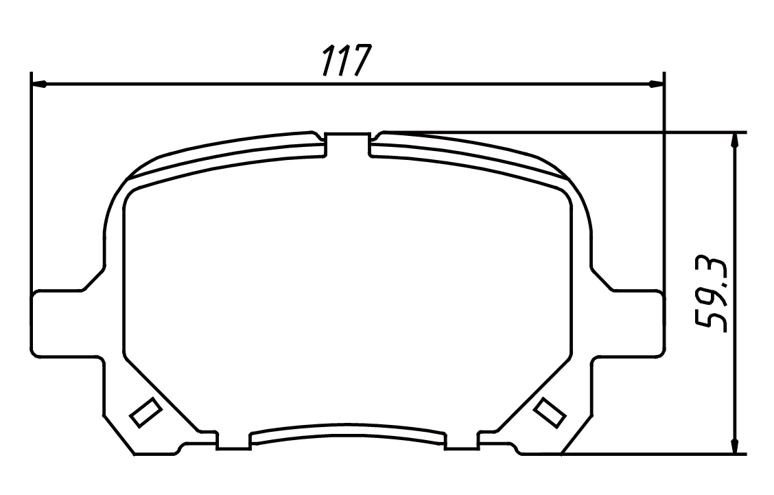 brake pad D707 for LEXUS ES300 1997-2001 RX300 1999-2001 TOYOTA Avalon